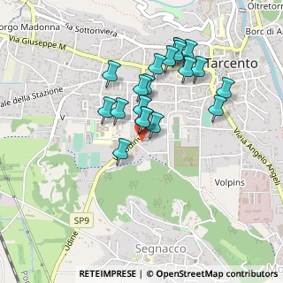 Mappa Via Sottonogaria, 33017 Tarcento UD, Italia (0.3945)