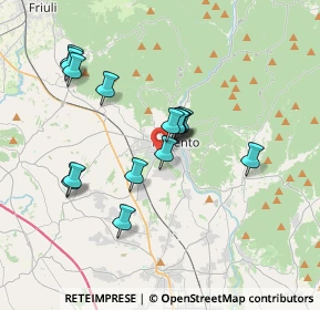 Mappa Via Sottonogaria, 33017 Tarcento UD, Italia (3.07267)