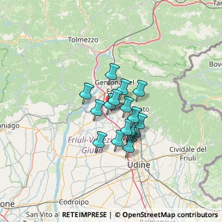 Mappa Via Santo Stefano, 33030 Buja UD, Italia (8.49647)