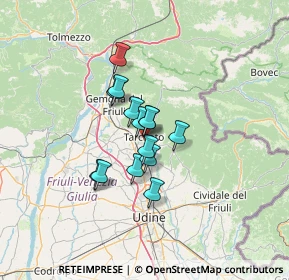 Mappa SR 356, 33017 Tarcento UD (8.29286)