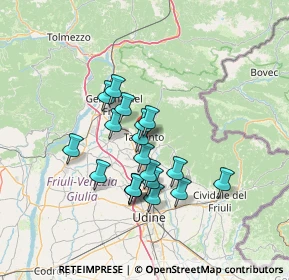 Mappa SR 356, 33017 Tarcento UD (10.91474)