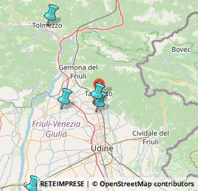 Mappa SR 356, 33017 Tarcento UD (45.582)