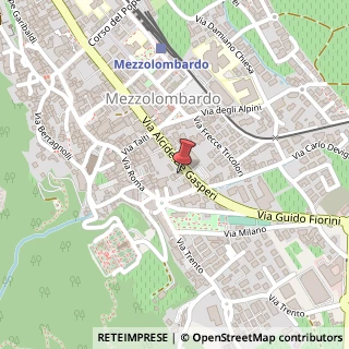 Mappa Via A. Degasperi, 62, 38017 Mezzolombardo, Trento (Trentino-Alto Adige)