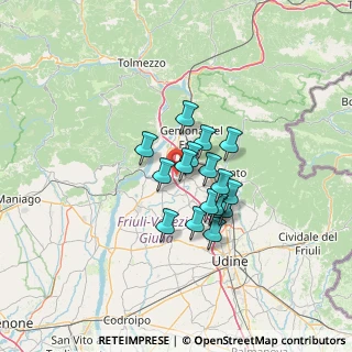 Mappa Via Provinciale Osovana, 33030 Buja UD, Italia (9.06647)