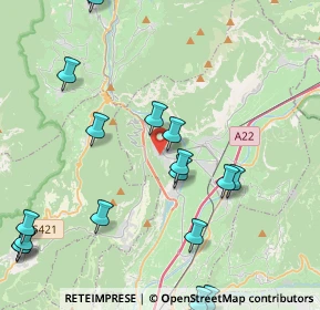 Mappa Via Roma, 38017 Mezzolombardo TN, Italia (5.6705)