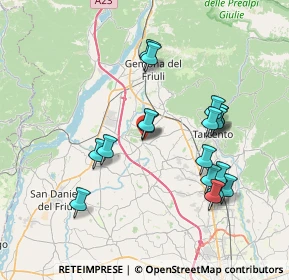 Mappa Via Cevedal, 33030 Buja UD, Italia (7.15556)