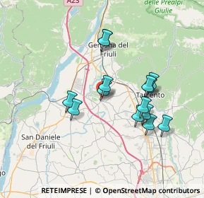 Mappa Via Cevedal, 33030 Buja UD, Italia (6.10571)
