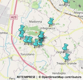 Mappa Via Cevedal, 33030 Buja UD, Italia (1.54231)