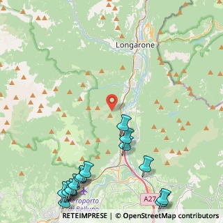 Mappa Sentiero 515, 32013 Longarone BL, Italia (6.416)