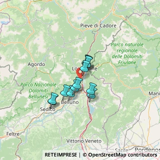 Mappa Sentiero 515, 32013 Longarone BL, Italia (8.635)