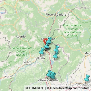 Mappa Sentiero 515, 32013 Longarone BL, Italia (15.09182)