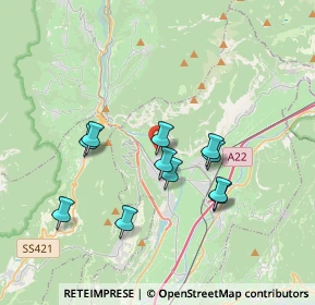 Mappa Via Molini, 38017 Mezzolombardo TN, Italia (3.13455)