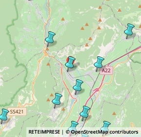 Mappa Via Molini, 38017 Mezzolombardo TN, Italia (6.21357)