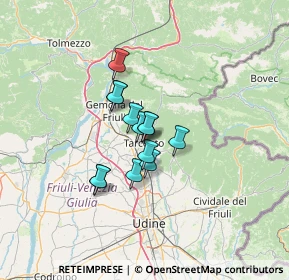 Mappa Via Julia, 33017 Tarcento UD, Italia (8.05462)