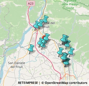 Mappa Via Santa Caterina, 33030 Buja UD, Italia (6.44684)