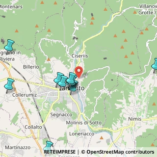 Mappa Via Arturo Malignani, 33017 Tarcento UD, Italia (2.12364)