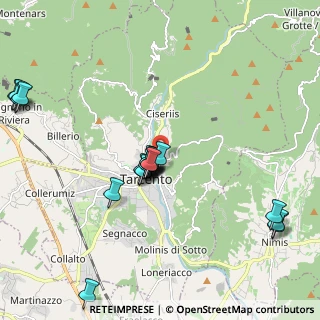 Mappa Via Arturo Malignani, 33017 Tarcento UD, Italia (2.0355)