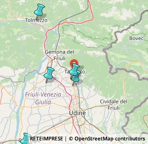 Mappa Via David Maria Turoldo, 33017 Tarcento UD, Italia (45.54067)