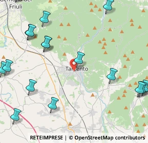 Mappa Via David Maria Turoldo, 33017 Tarcento UD, Italia (6.07833)