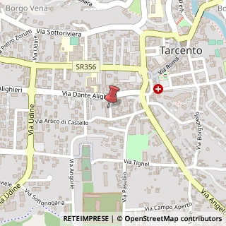 Mappa Via David Maria Turoldo, 8, 33017 Tarcento, Udine (Friuli-Venezia Giulia)