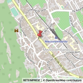 Mappa Corso del Popolo, 27, 38017 Mezzolombardo, Trento (Trentino-Alto Adige)