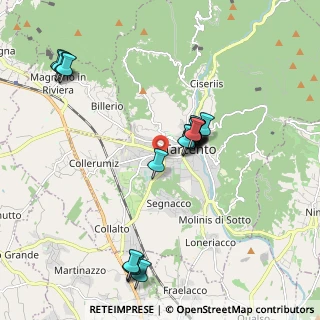 Mappa Via Salvo D'Acquisto, 33017 Tarcento UD, Italia (1.811)