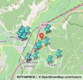 Mappa Loc. Masetto, 38010 Faedo TN, Italia (1.72056)