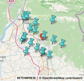 Mappa Via Bortolo Lucano, 33017 Tarcento UD, Italia (6.40368)