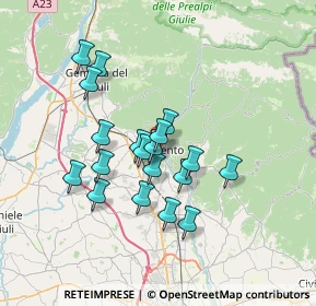 Mappa Via Bortolo Lucano, 33017 Tarcento UD, Italia (5.73789)