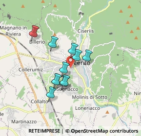 Mappa Via Bortolo Lucano, 33017 Tarcento UD, Italia (1.27364)