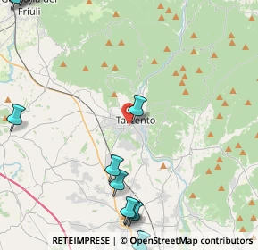 Mappa Via Bortolo Lucano, 33017 Tarcento UD, Italia (6.6025)