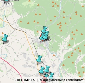 Mappa Via Bortolo Lucano, 33017 Tarcento UD, Italia (5.00067)