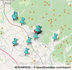Mappa Via Bortolo Lucano, 33017 Tarcento UD, Italia (3.068)