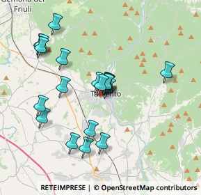 Mappa Via Bortolo Lucano, 33017 Tarcento UD, Italia (3.2565)