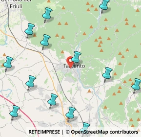 Mappa Via Bortolo Lucano, 33017 Tarcento UD, Italia (5.86786)