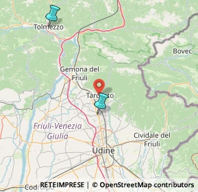 Mappa Via Bortolo Lucano, 33017 Tarcento UD, Italia (56.91167)