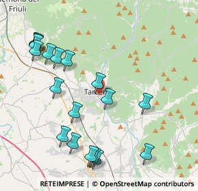 Mappa Via Brucchiolosa, 33017 Tarcento UD, Italia (4.51889)