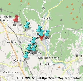 Mappa Via Brucchiolosa, 33017 Tarcento UD, Italia (1.43273)