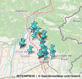 Mappa Viale della Stazione, 33017 Tarcento UD, Italia (10.8425)