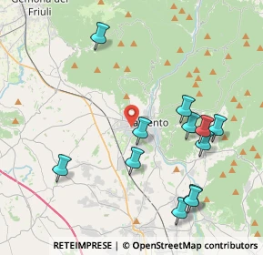 Mappa Via della Faula, 33017 Tarcento UD, Italia (4.325)
