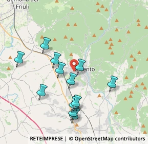 Mappa Via della Faula, 33017 Tarcento UD, Italia (3.63)