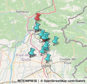 Mappa Via della Faula, 33017 Tarcento UD, Italia (8.08714)