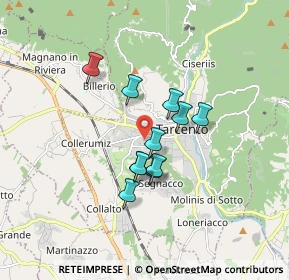 Mappa Via della Faula, 33017 Tarcento UD, Italia (1.22455)