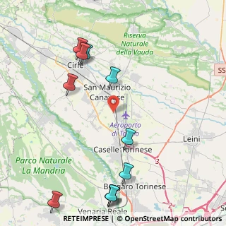 Mappa Via Fatebenefratelli, 10077 Torino TO, Italia (5.5825)