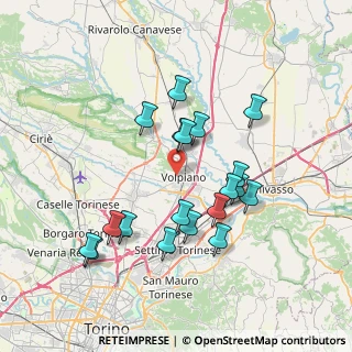 Mappa Via Monviso, 10088 Volpiano TO, Italia (7.01)