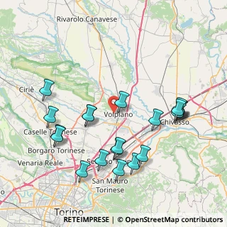 Mappa Via Monviso, 10088 Volpiano TO, Italia (8.519)