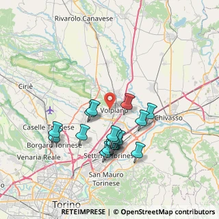 Mappa Via Monviso, 10088 Volpiano TO, Italia (6.91882)