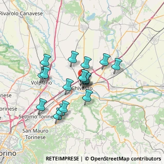 Mappa Via Baraggino, 10034 Chivasso TO, Italia (5.47444)