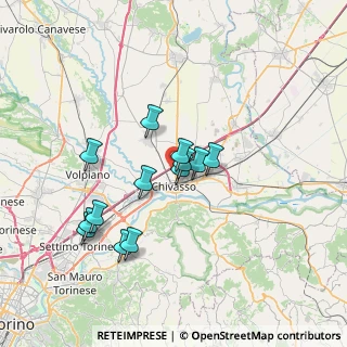 Mappa Via Baraggino, 10034 Chivasso TO, Italia (6.06615)
