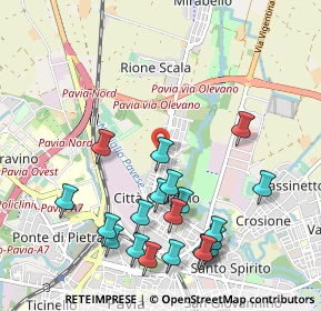 Mappa Via Ugo da Gambolò, 27100 Pavia PV, Italia (1.147)